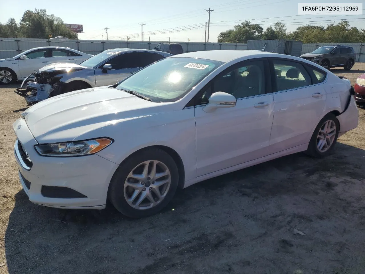 2016 Ford Fusion Se VIN: 1FA6P0H72G5112969 Lot: 68704224