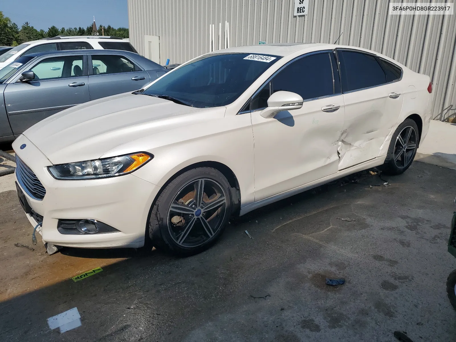 2016 Ford Fusion Se VIN: 3FA6P0HD8GR223917 Lot: 68816484