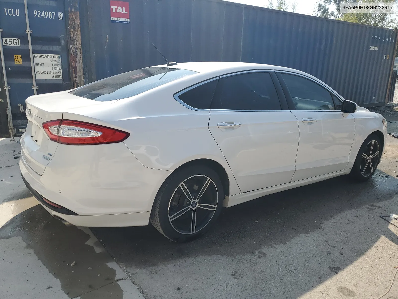 2016 Ford Fusion Se VIN: 3FA6P0HD8GR223917 Lot: 68816484