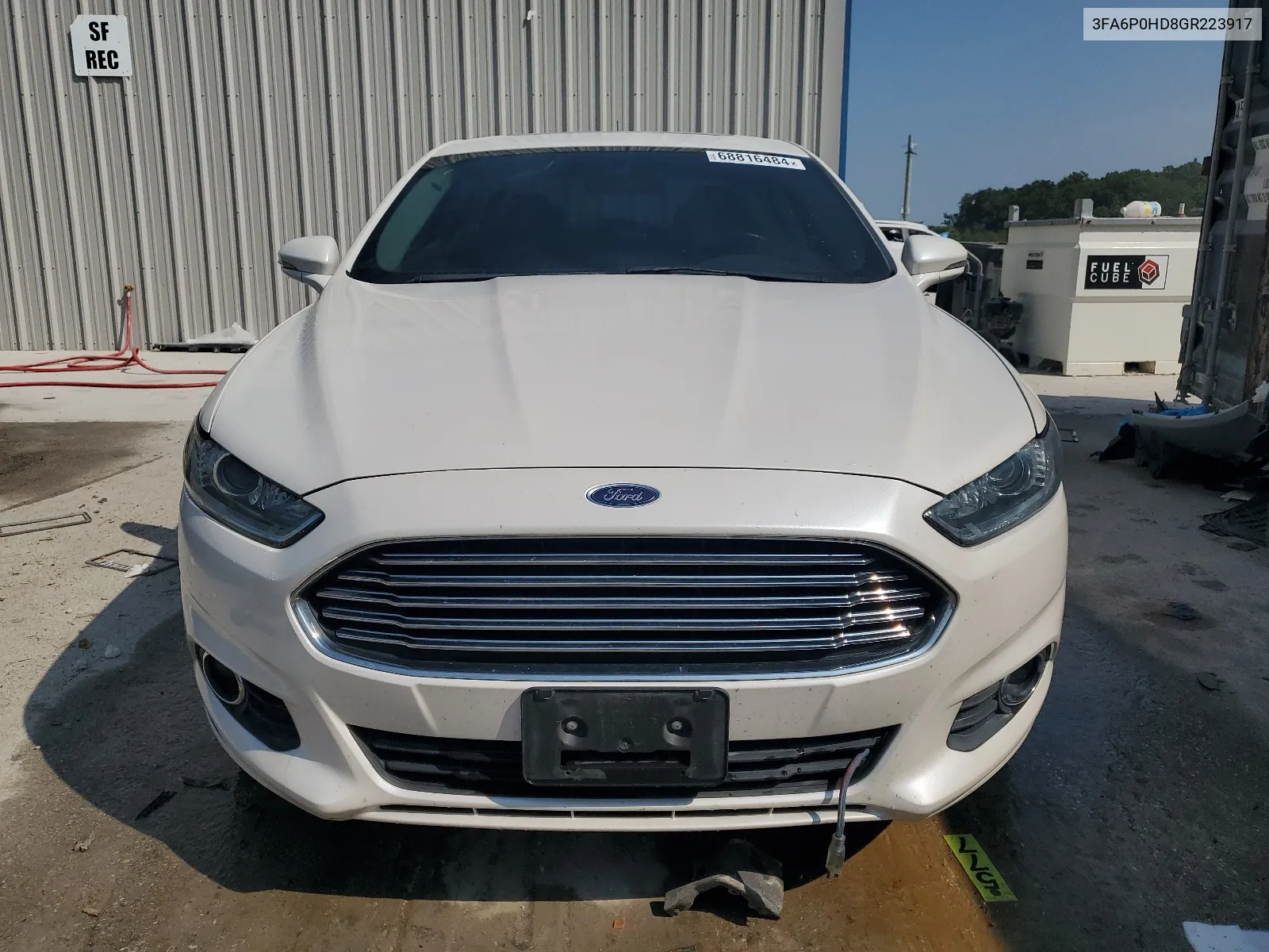 2016 Ford Fusion Se VIN: 3FA6P0HD8GR223917 Lot: 68816484