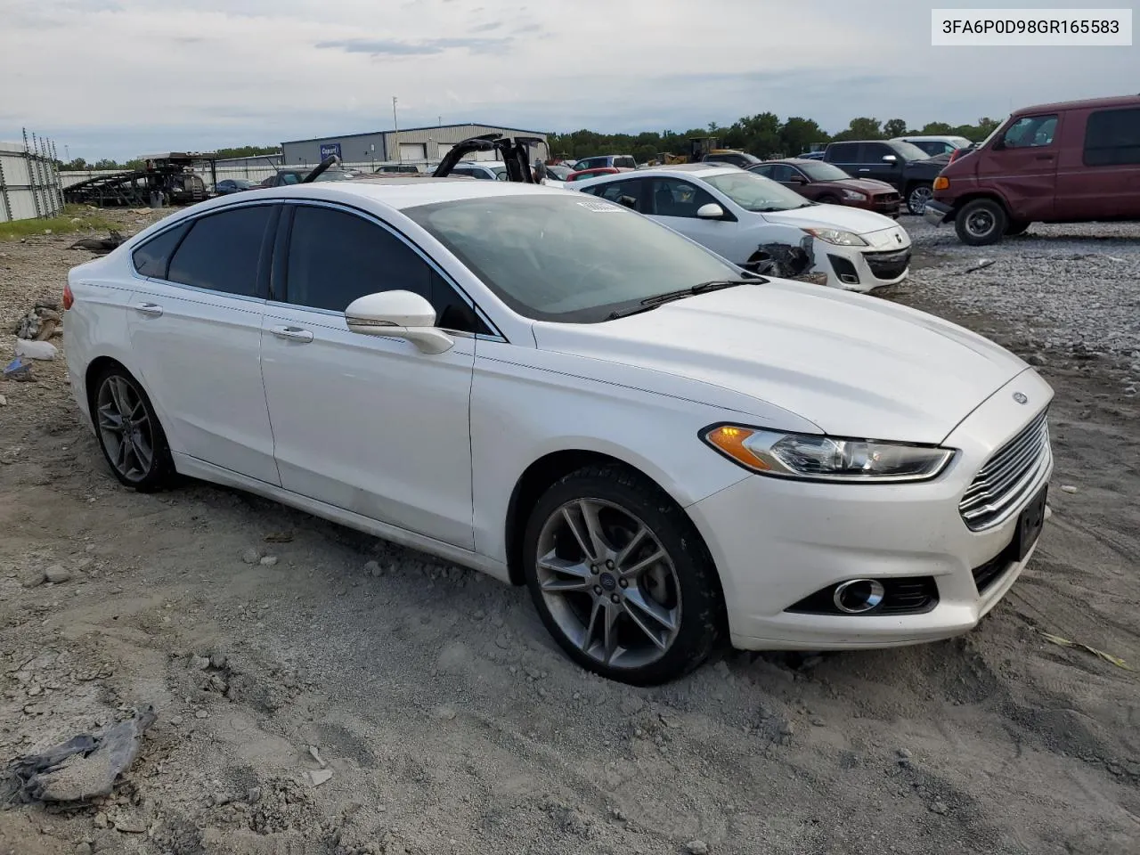 2016 Ford Fusion Titanium VIN: 3FA6P0D98GR165583 Lot: 68863374