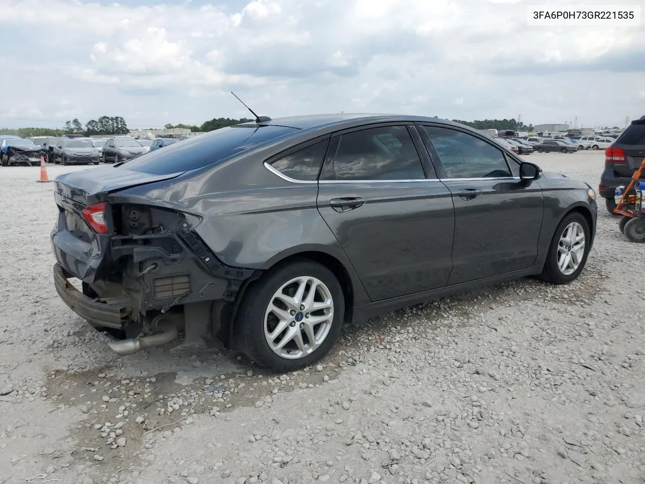 2016 Ford Fusion Se VIN: 3FA6P0H73GR221535 Lot: 68943434