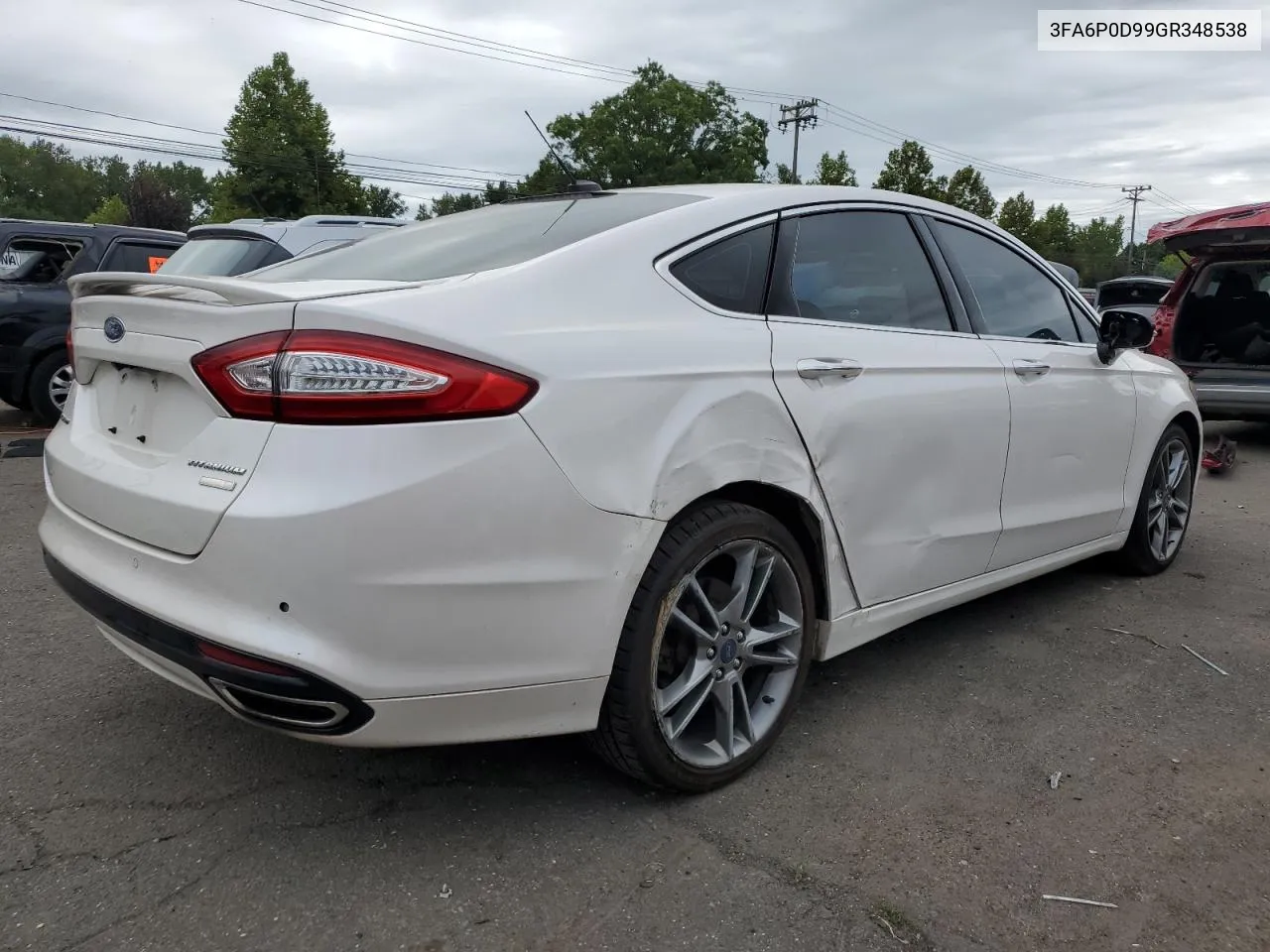 2016 Ford Fusion Titanium VIN: 3FA6P0D99GR348538 Lot: 69065144