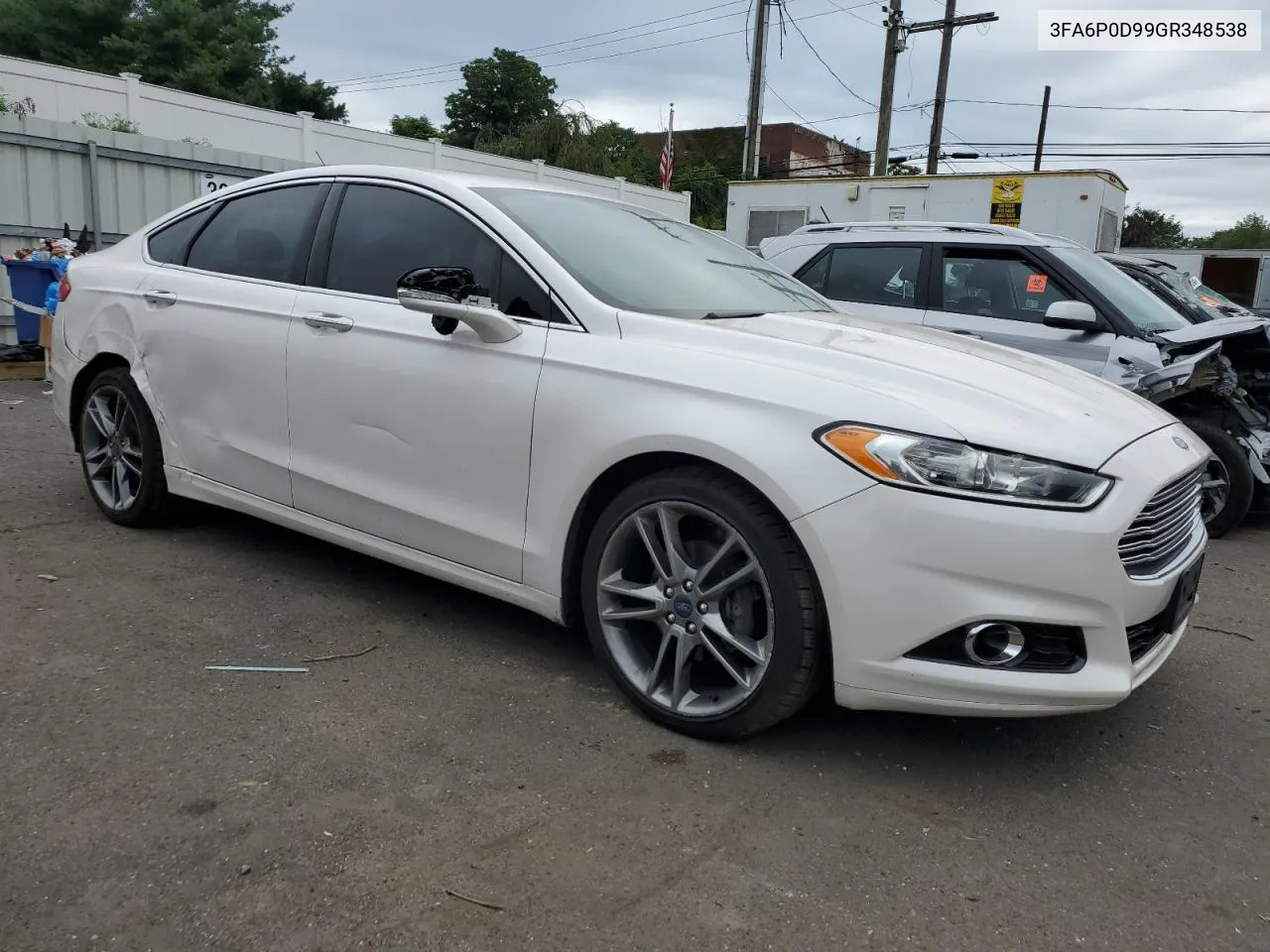 2016 Ford Fusion Titanium VIN: 3FA6P0D99GR348538 Lot: 69065144