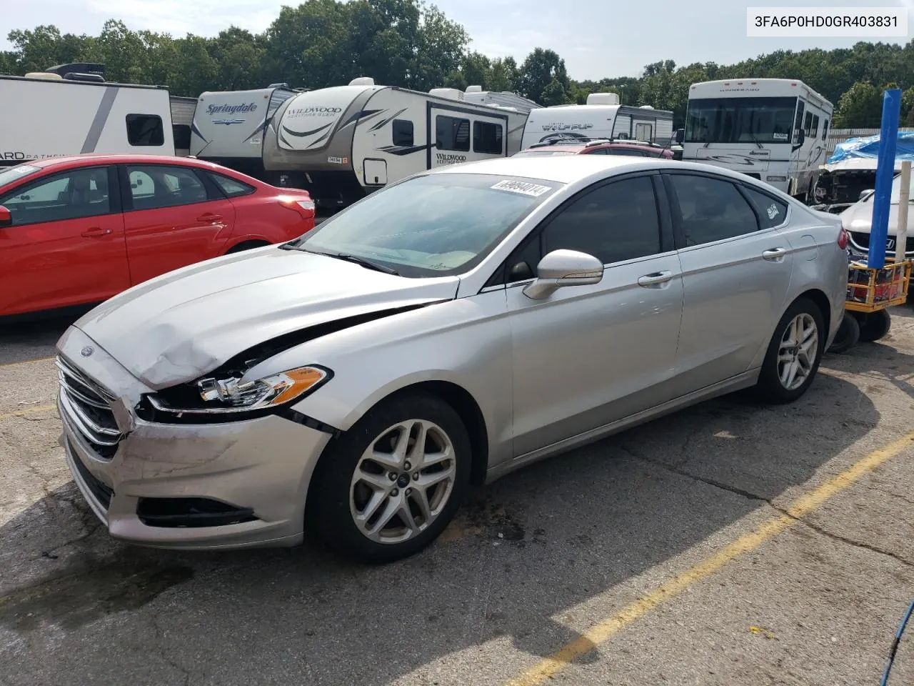 2016 Ford Fusion Se VIN: 3FA6P0HD0GR403831 Lot: 69094014