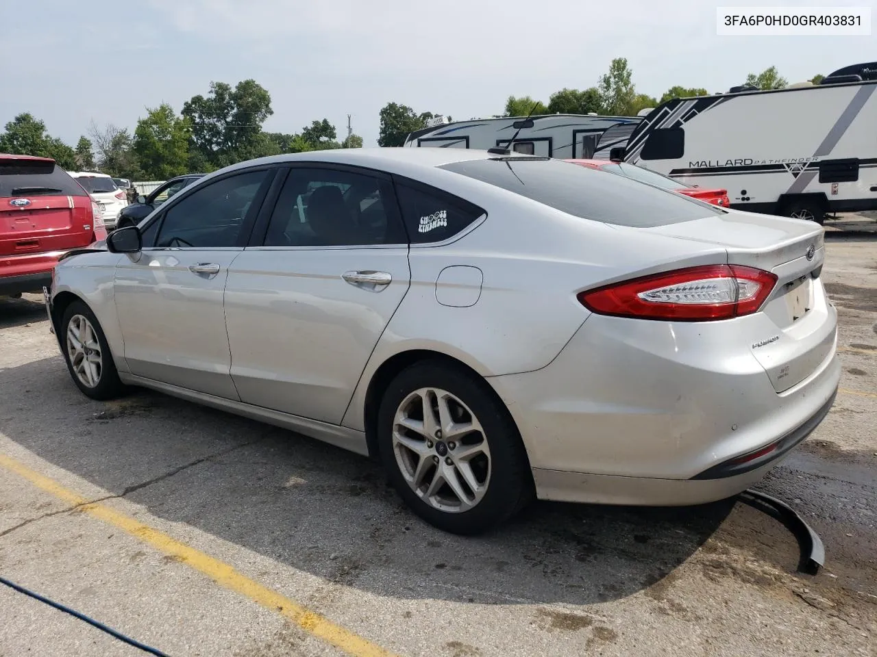 2016 Ford Fusion Se VIN: 3FA6P0HD0GR403831 Lot: 69094014