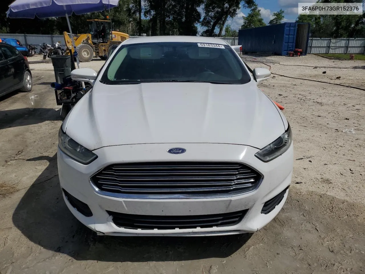 2016 Ford Fusion Se VIN: 3FA6P0H73GR152376 Lot: 69183344