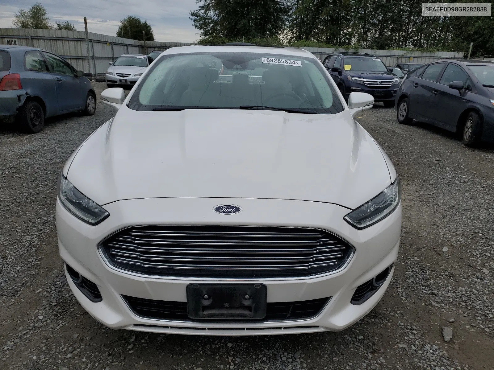 2016 Ford Fusion Titanium VIN: 3FA6P0D98GR282838 Lot: 69285834