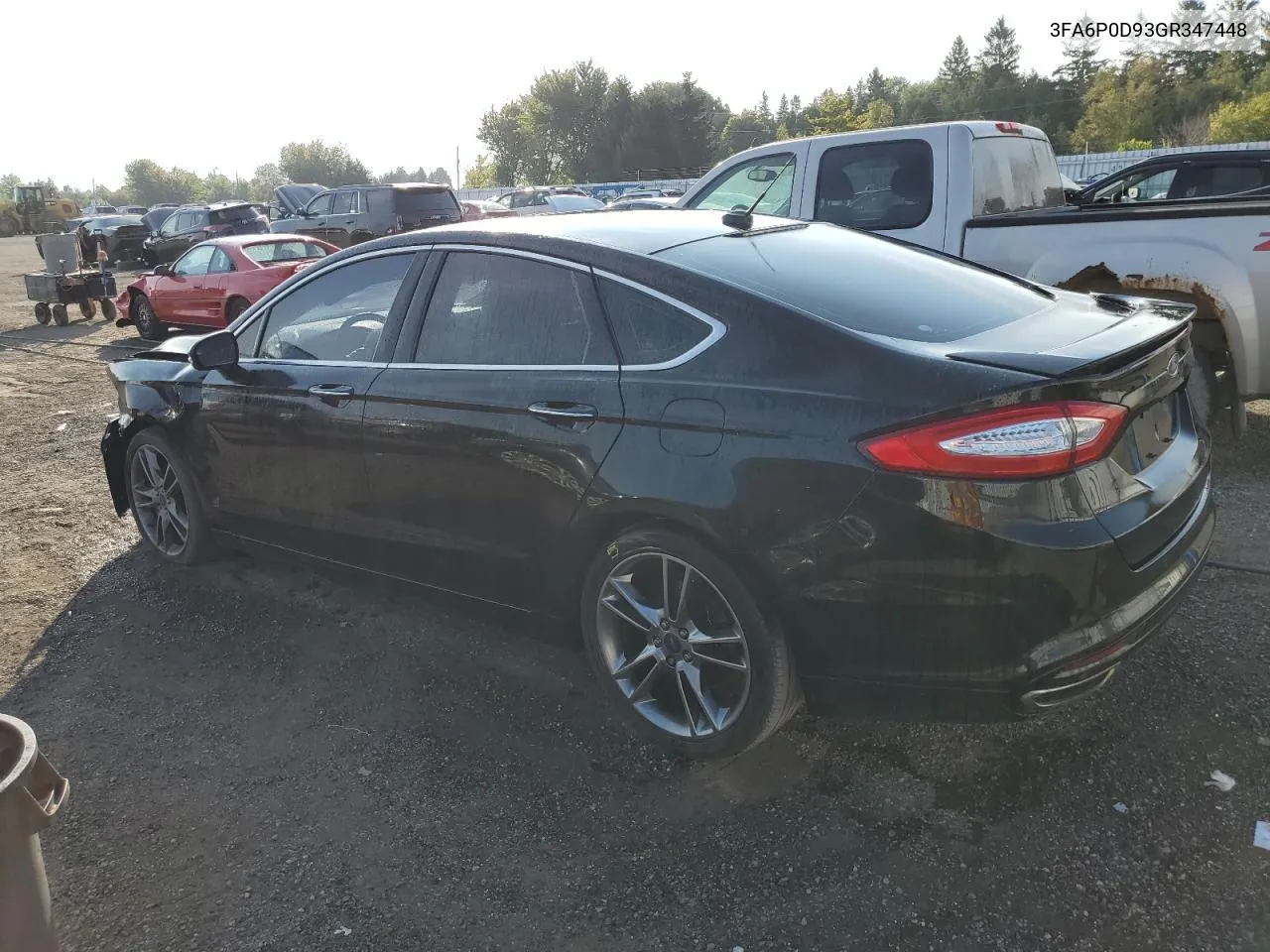 2016 Ford Fusion Titanium VIN: 3FA6P0D93GR347448 Lot: 69429814