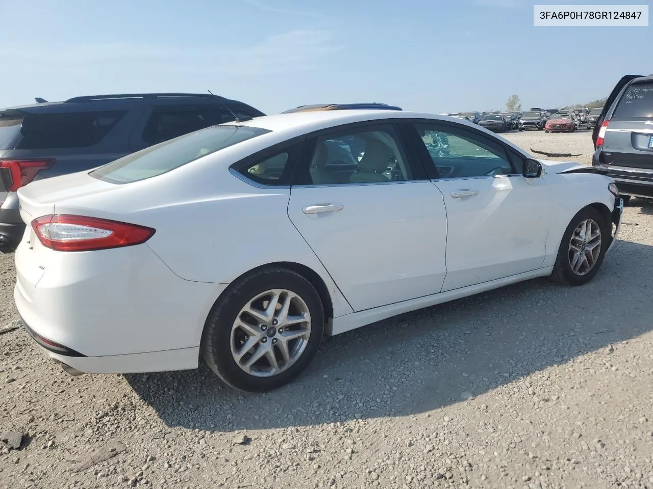 2016 Ford Fusion Se VIN: 3FA6P0H78GR124847 Lot: 69580194