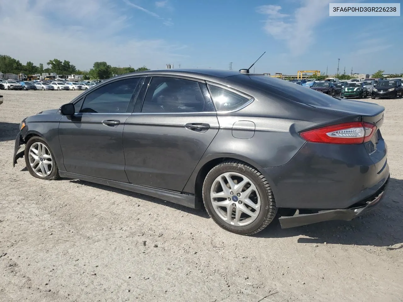 2016 Ford Fusion Se VIN: 3FA6P0HD3GR226238 Lot: 70025234