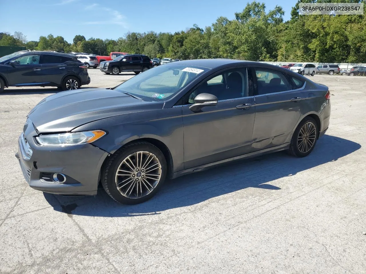 2016 Ford Fusion Se VIN: 3FA6P0HDXGR238547 Lot: 70084914