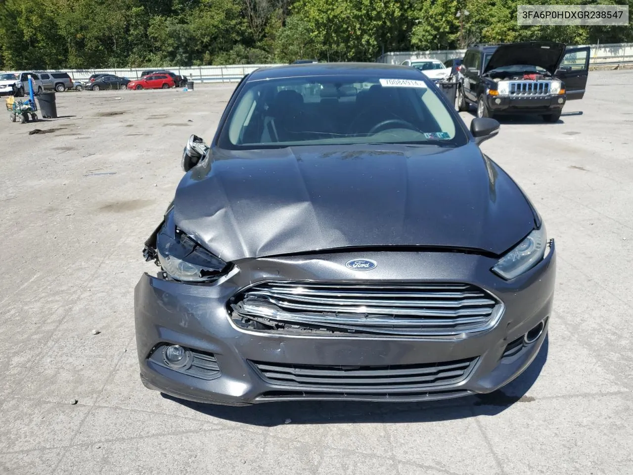 2016 Ford Fusion Se VIN: 3FA6P0HDXGR238547 Lot: 70084914