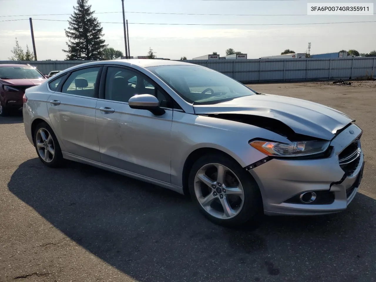 2016 Ford Fusion S VIN: 3FA6P0G74GR355911 Lot: 70184474