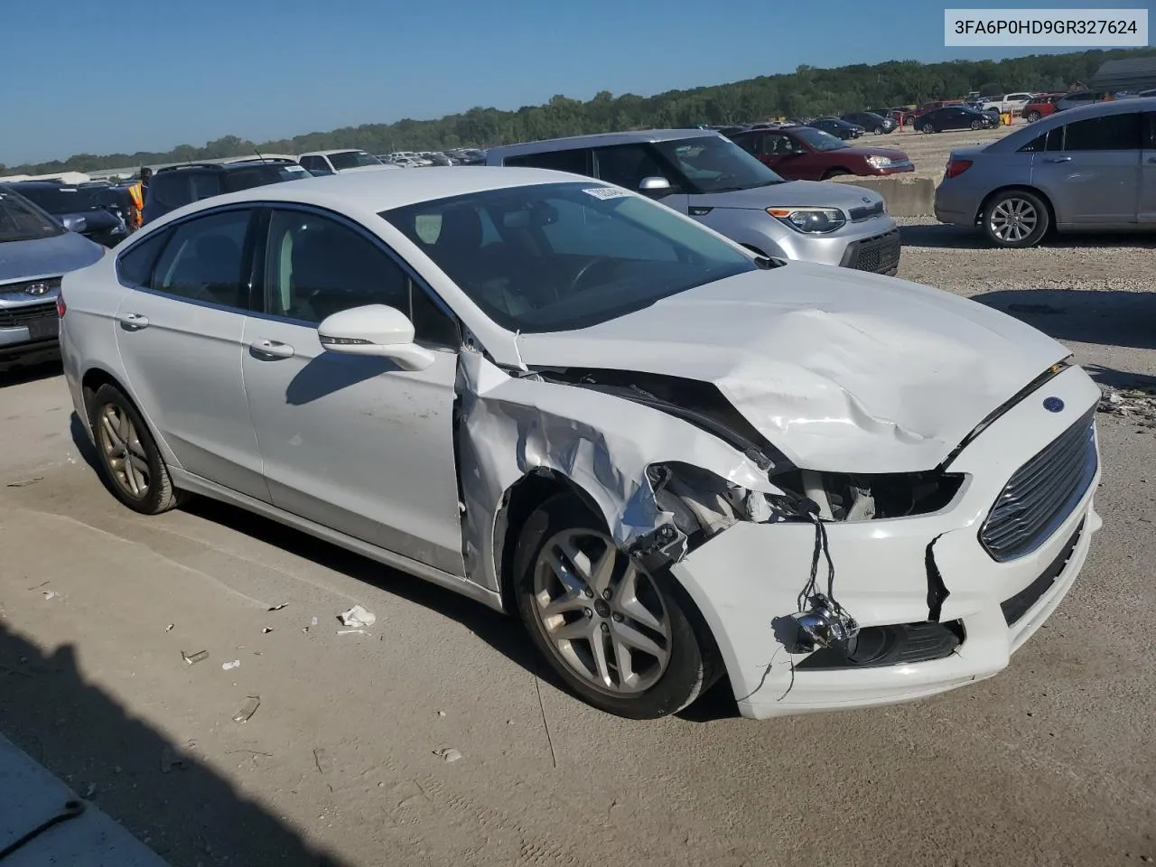 2016 Ford Fusion Se VIN: 3FA6P0HD9GR327624 Lot: 70203484