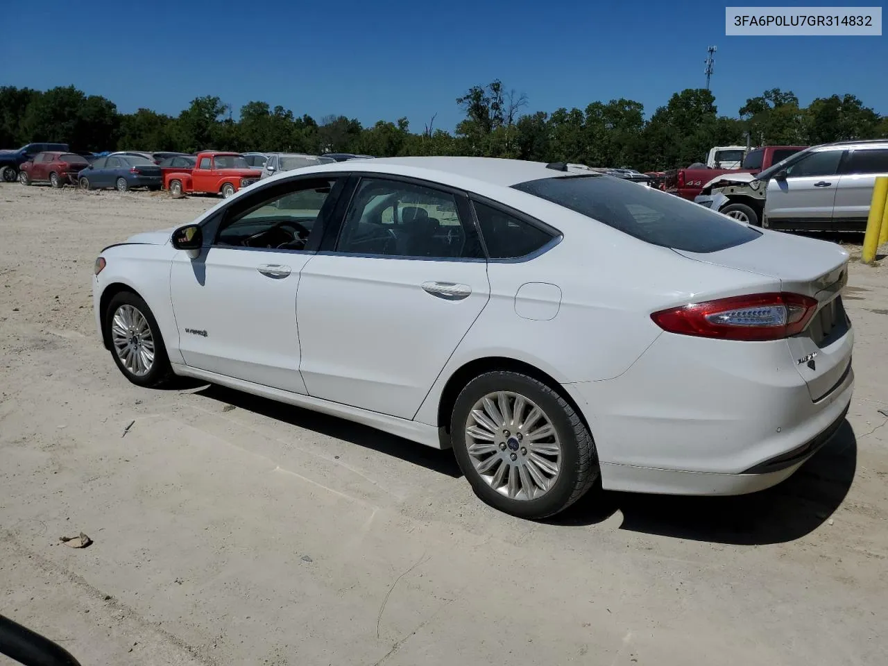 3FA6P0LU7GR314832 2016 Ford Fusion Se Hybrid