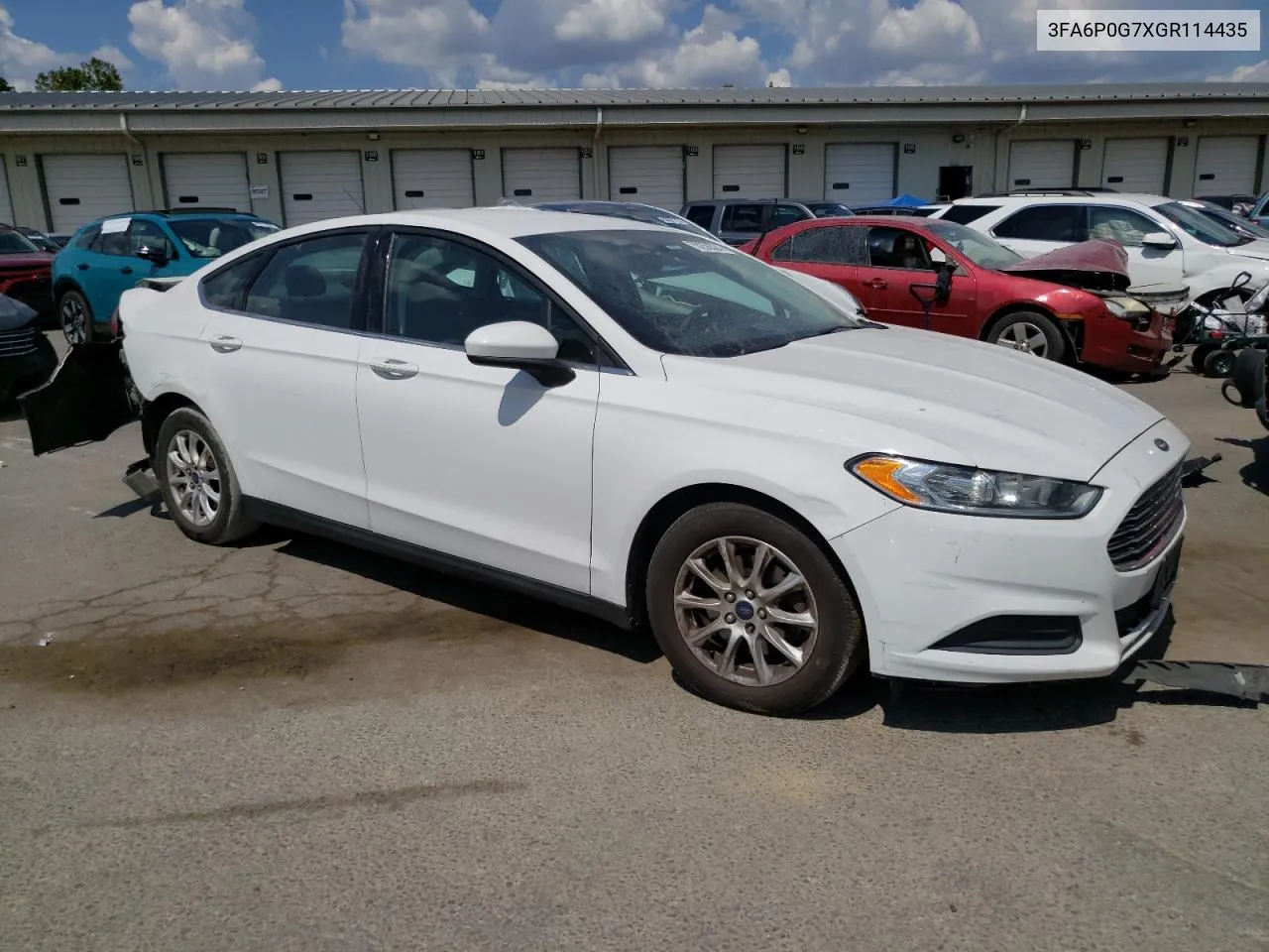 2016 Ford Fusion S VIN: 3FA6P0G7XGR114435 Lot: 70256324