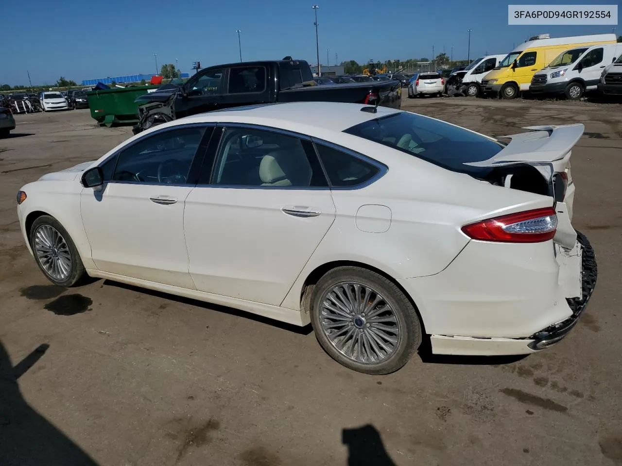 2016 Ford Fusion Titanium VIN: 3FA6P0D94GR192554 Lot: 70481844