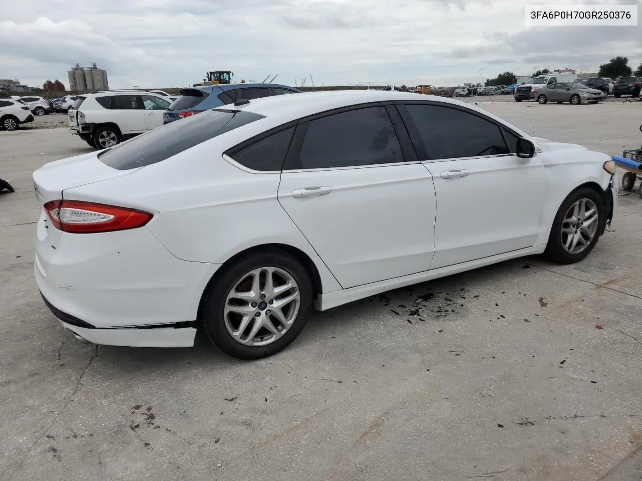 2016 Ford Fusion Se VIN: 3FA6P0H70GR250376 Lot: 70485984