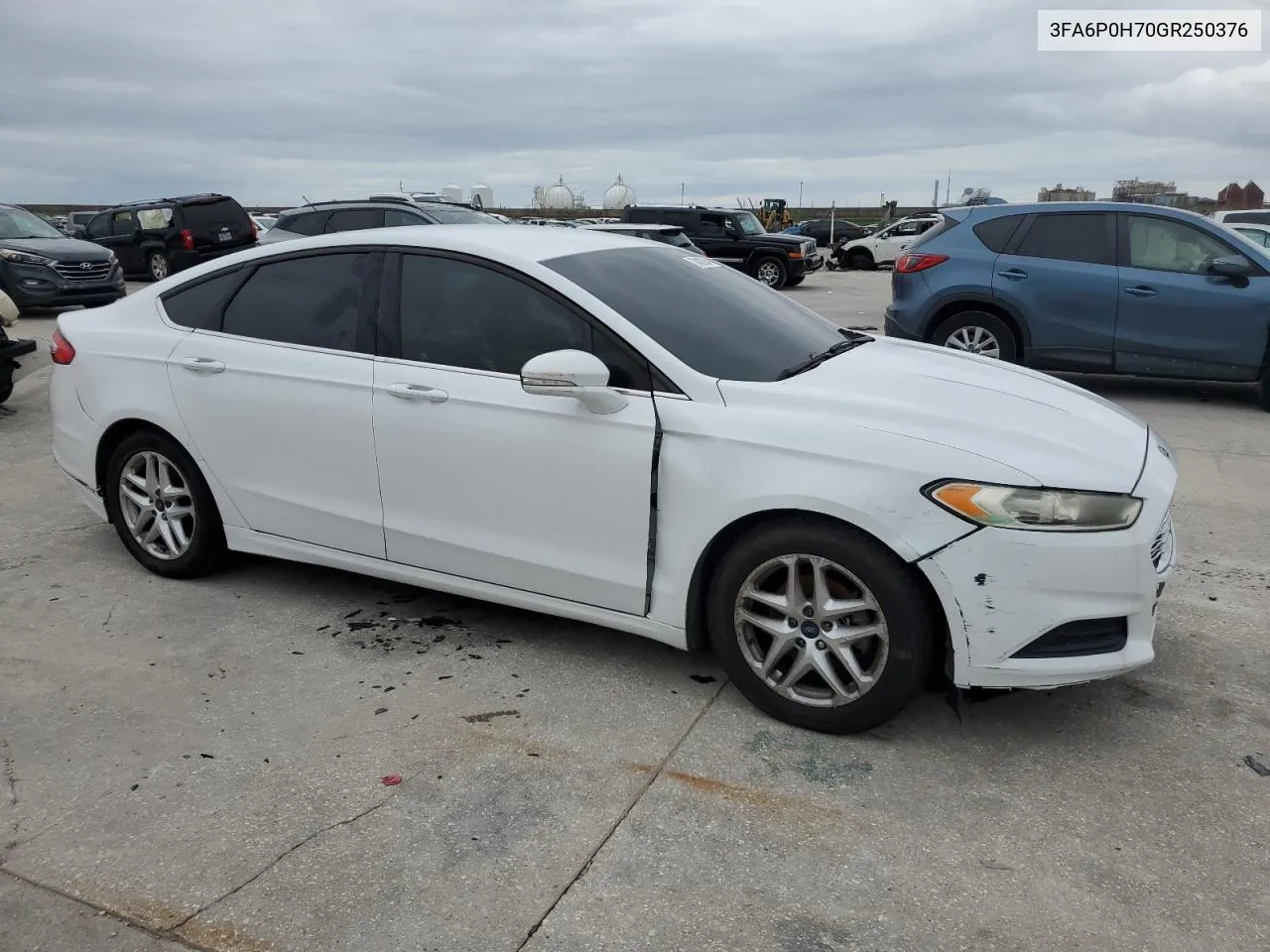 2016 Ford Fusion Se VIN: 3FA6P0H70GR250376 Lot: 70485984