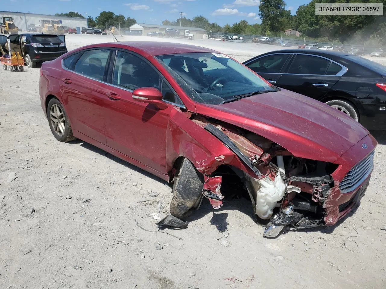 2016 Ford Fusion Se VIN: 3FA6P0H79GR106597 Lot: 70492104