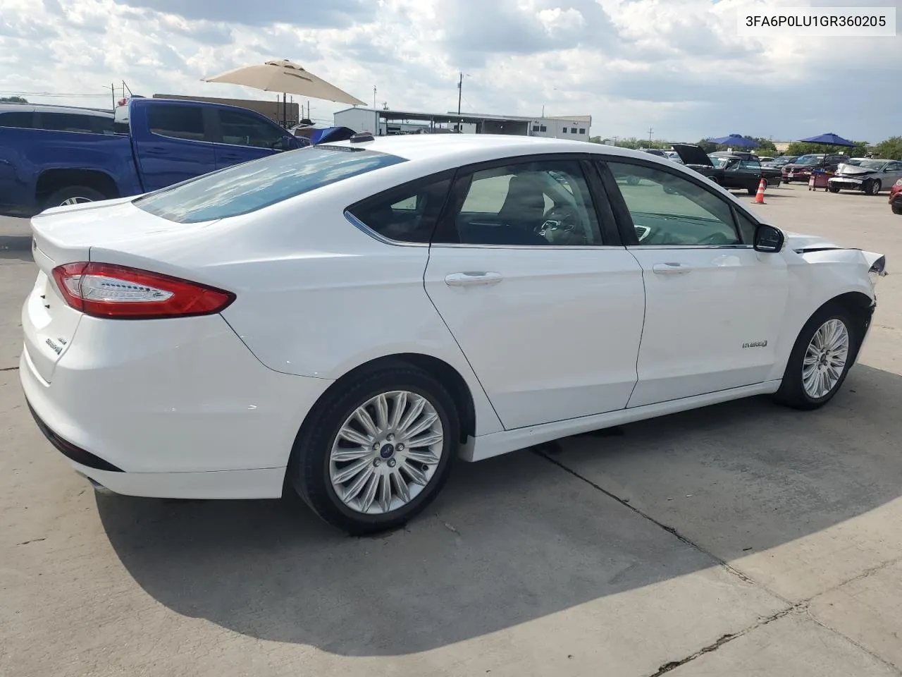 2016 Ford Fusion Se Hybrid VIN: 3FA6P0LU1GR360205 Lot: 70519214