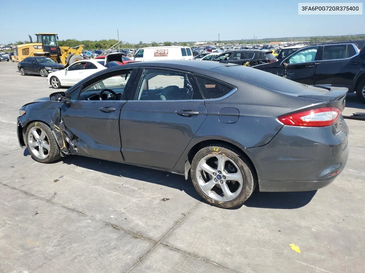 2016 Ford Fusion S VIN: 3FA6P0G72GR375400 Lot: 70591434