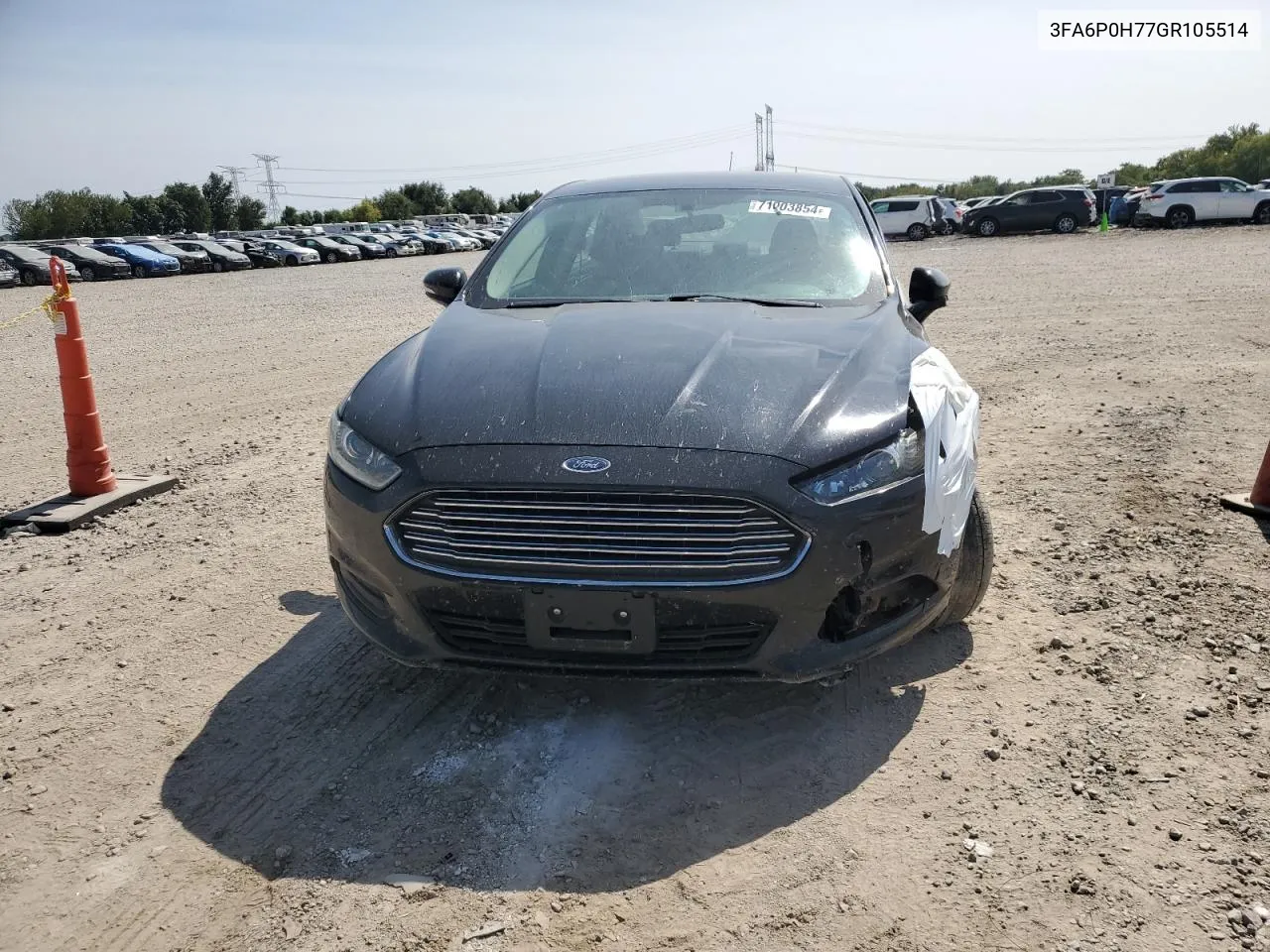 2016 Ford Fusion Se VIN: 3FA6P0H77GR105514 Lot: 71003854