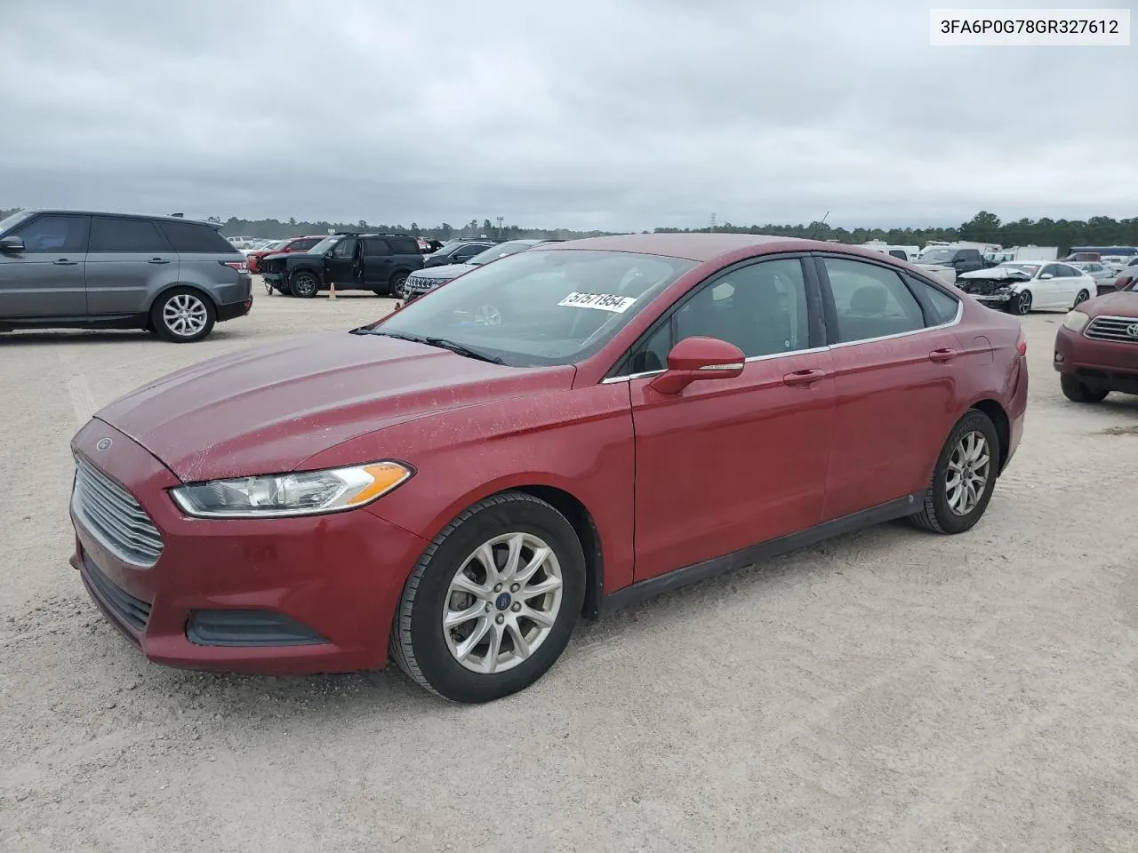 2016 Ford Fusion S VIN: 3FA6P0G78GR327612 Lot: 71272984