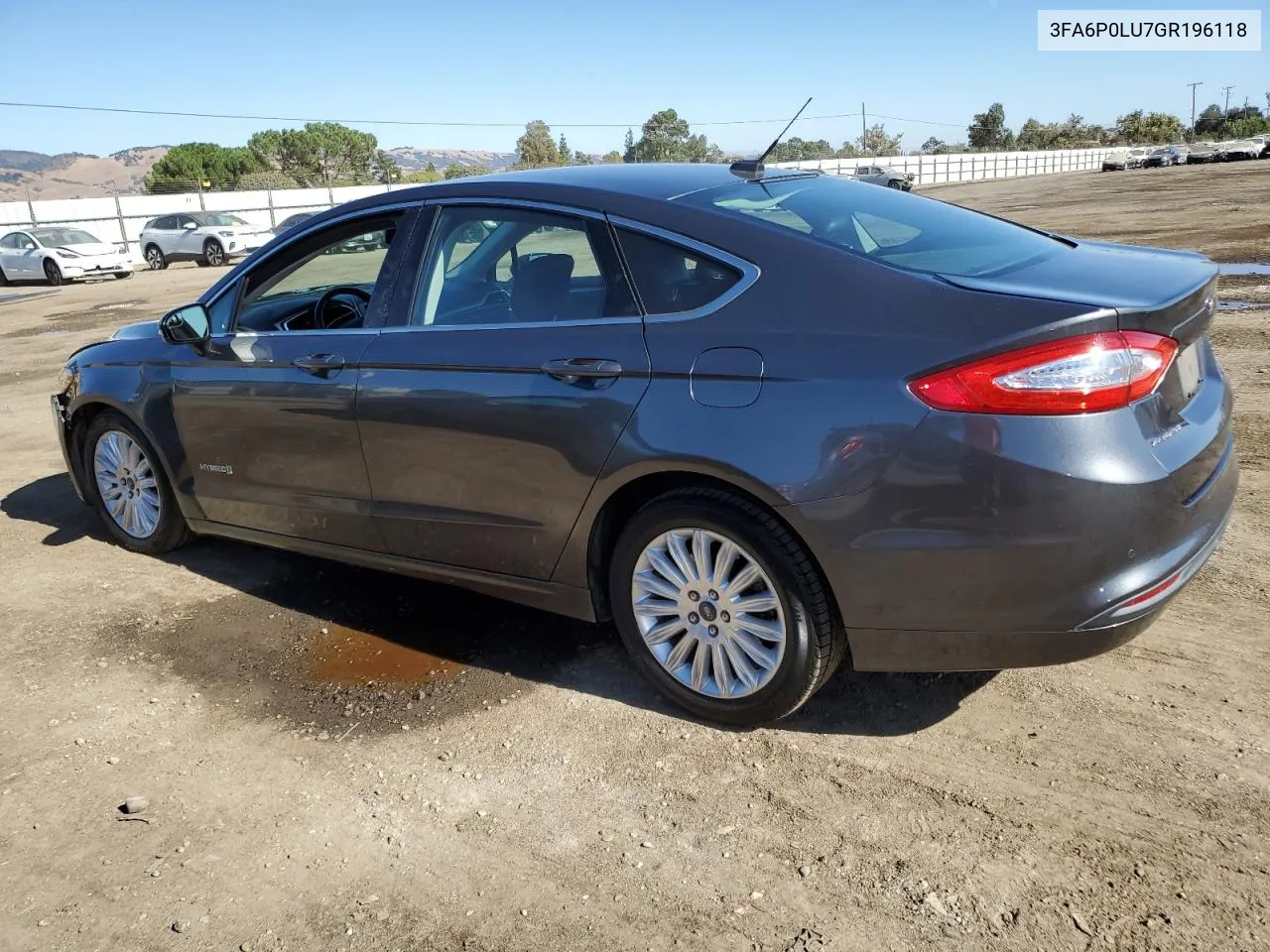 2016 Ford Fusion Se Hybrid VIN: 3FA6P0LU7GR196118 Lot: 71380194