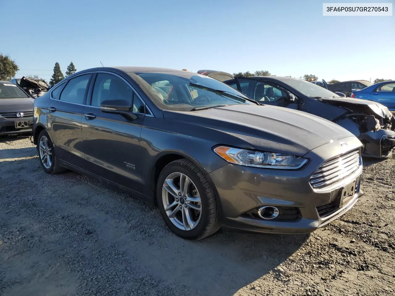 2016 Ford Fusion Titanium Phev VIN: 3FA6P0SU7GR270543 Lot: 71421724