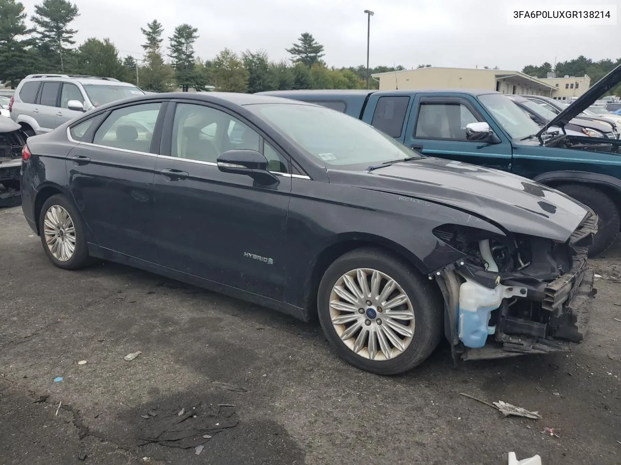 2016 Ford Fusion Se Hybrid VIN: 3FA6P0LUXGR138214 Lot: 71578604