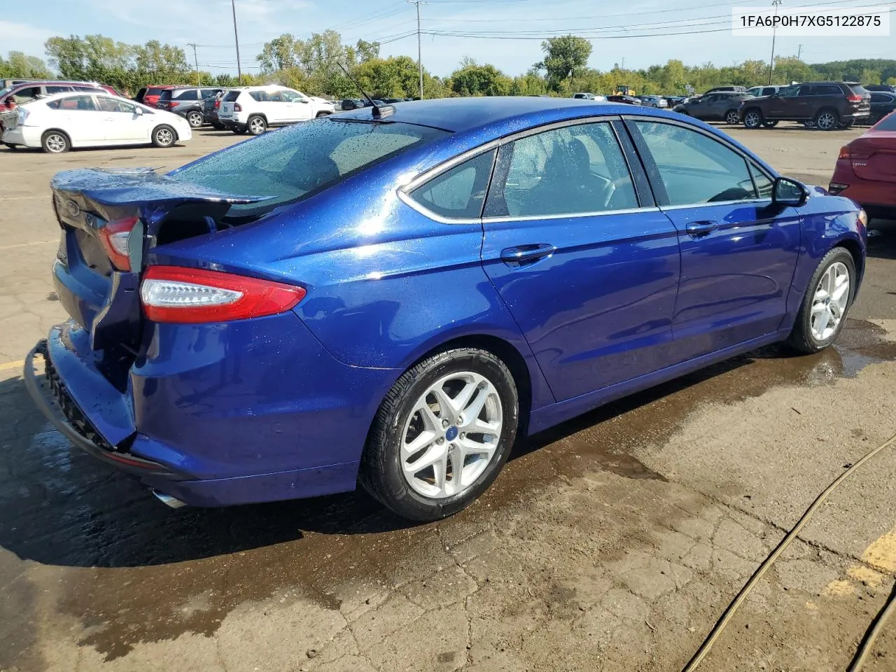 2016 Ford Fusion Se VIN: 1FA6P0H7XG5122875 Lot: 71662974