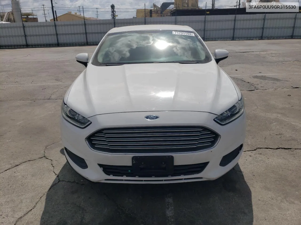 2016 Ford Fusion S Hybrid VIN: 3FA6P0UU9GR315530 Lot: 71731144