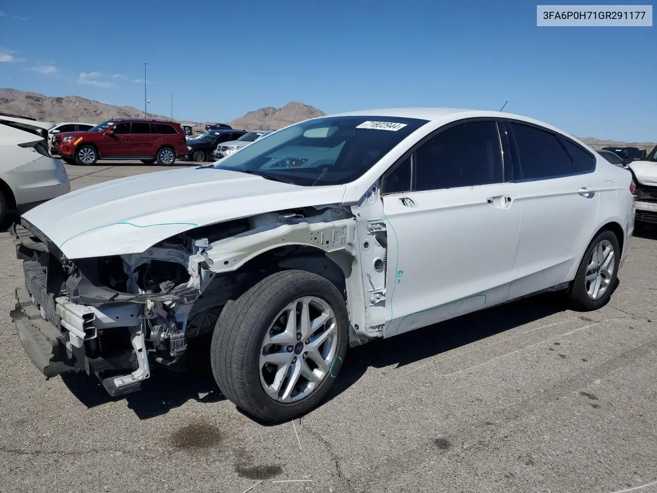 2016 Ford Fusion Se VIN: 3FA6P0H71GR291177 Lot: 71802944