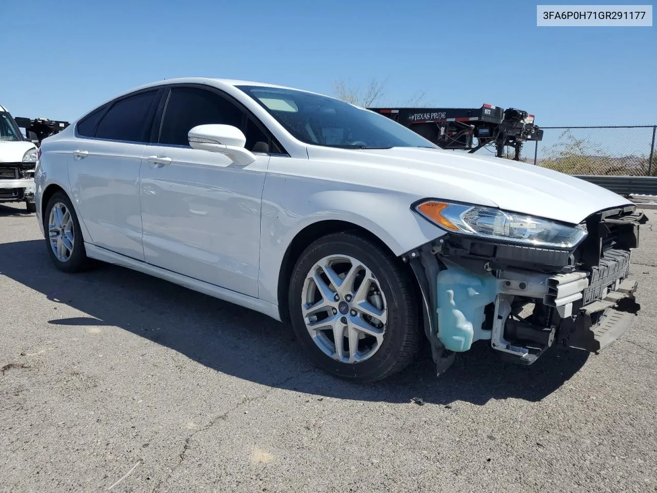 2016 Ford Fusion Se VIN: 3FA6P0H71GR291177 Lot: 71802944