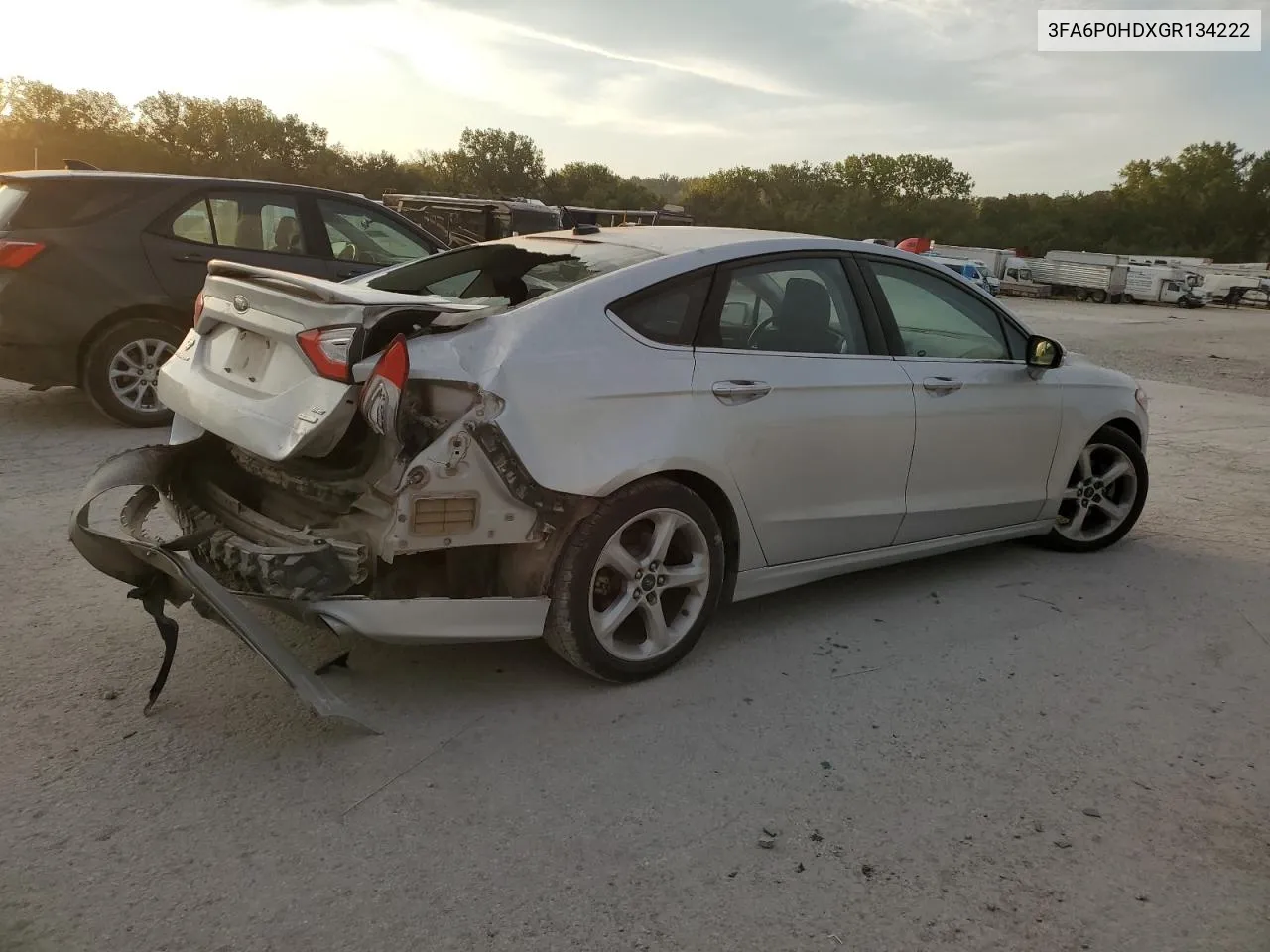 2016 Ford Fusion Se VIN: 3FA6P0HDXGR134222 Lot: 72006634