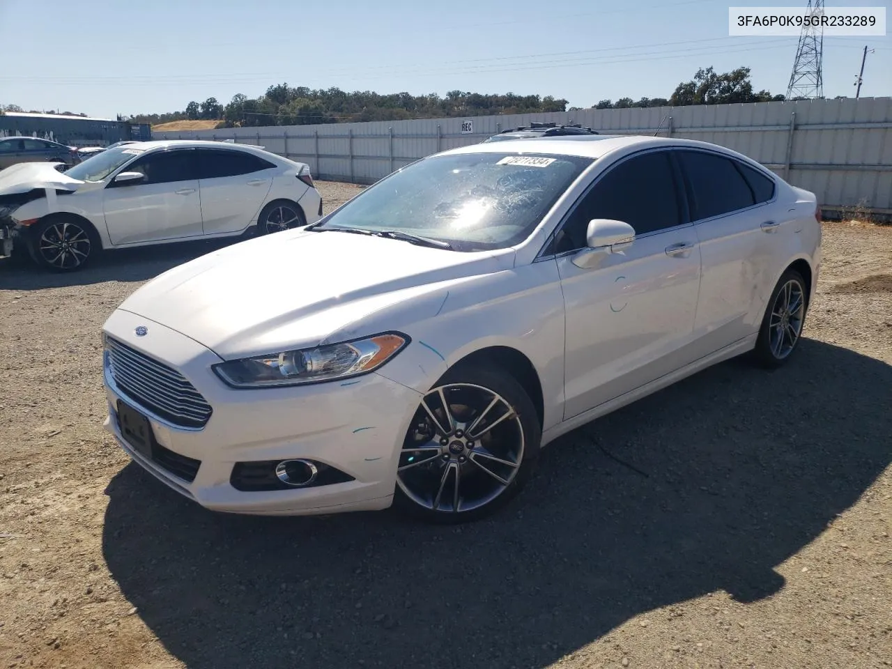 2016 Ford Fusion Titanium VIN: 3FA6P0K95GR233289 Lot: 72217334