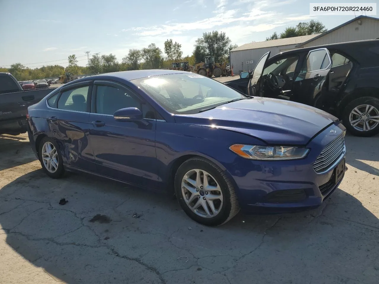 2016 Ford Fusion Se VIN: 3FA6P0H72GR224460 Lot: 72401014