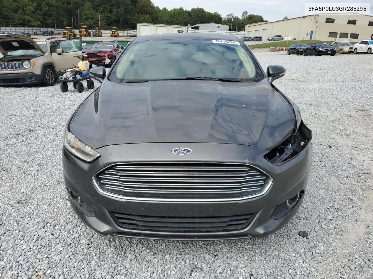 2016 Ford Fusion Se Hybrid VIN: 3FA6P0LU3GR285295 Lot: 72416244