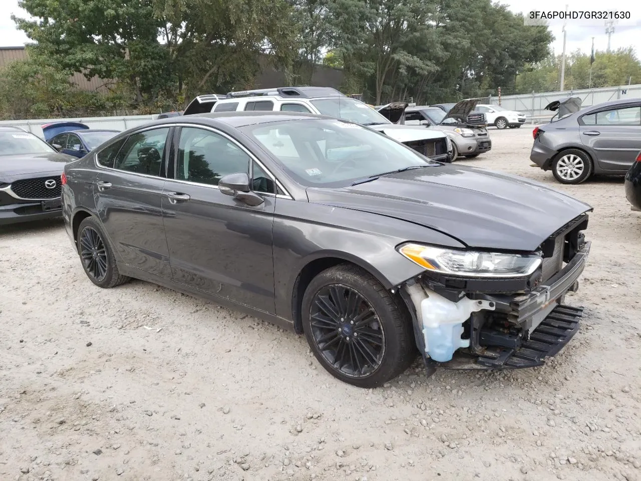 2016 Ford Fusion Se VIN: 3FA6P0HD7GR321630 Lot: 72518614