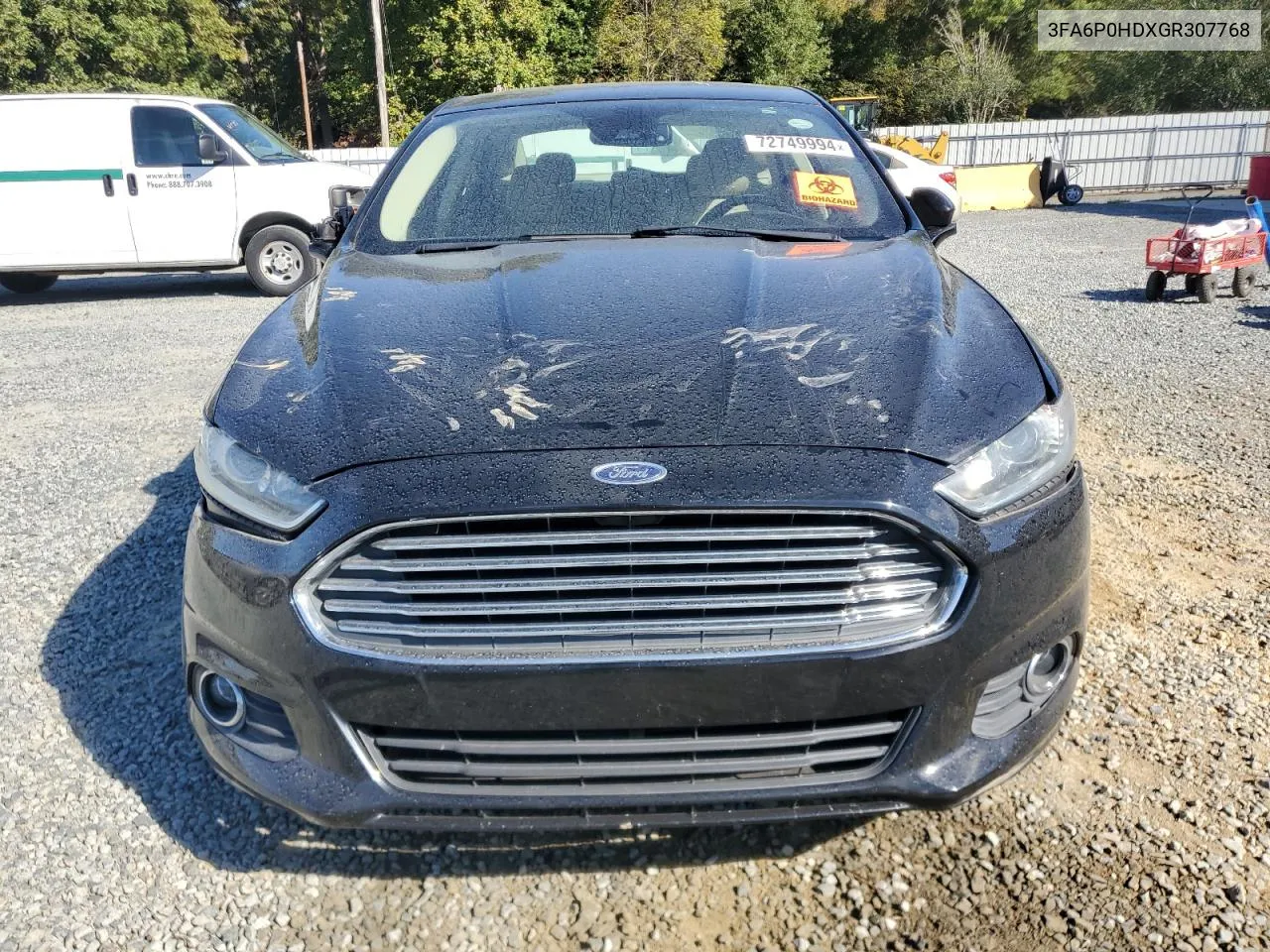 2016 Ford Fusion Se VIN: 3FA6P0HDXGR307768 Lot: 72749994