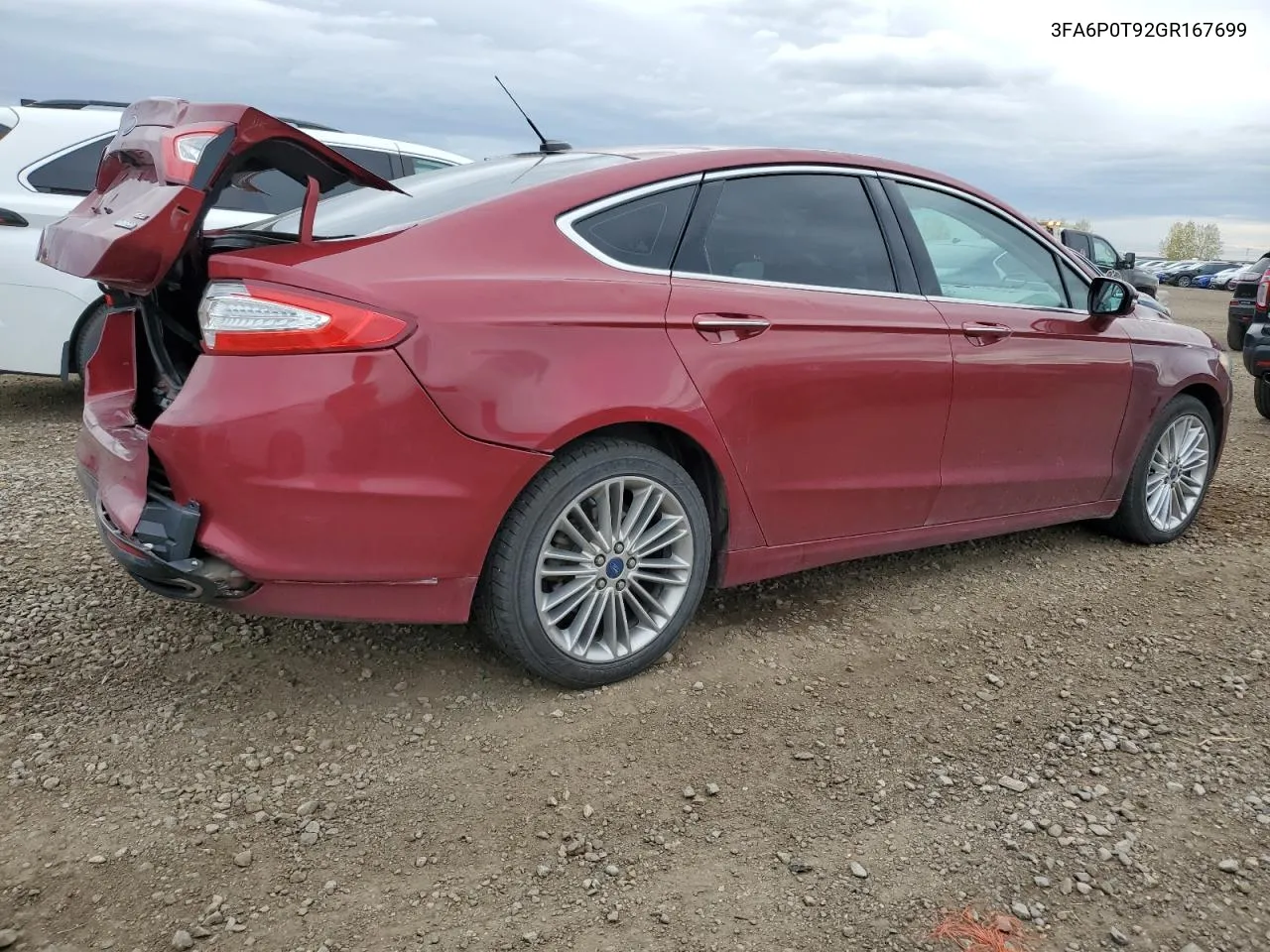 2016 Ford Fusion Se VIN: 3FA6P0T92GR167699 Lot: 72773684