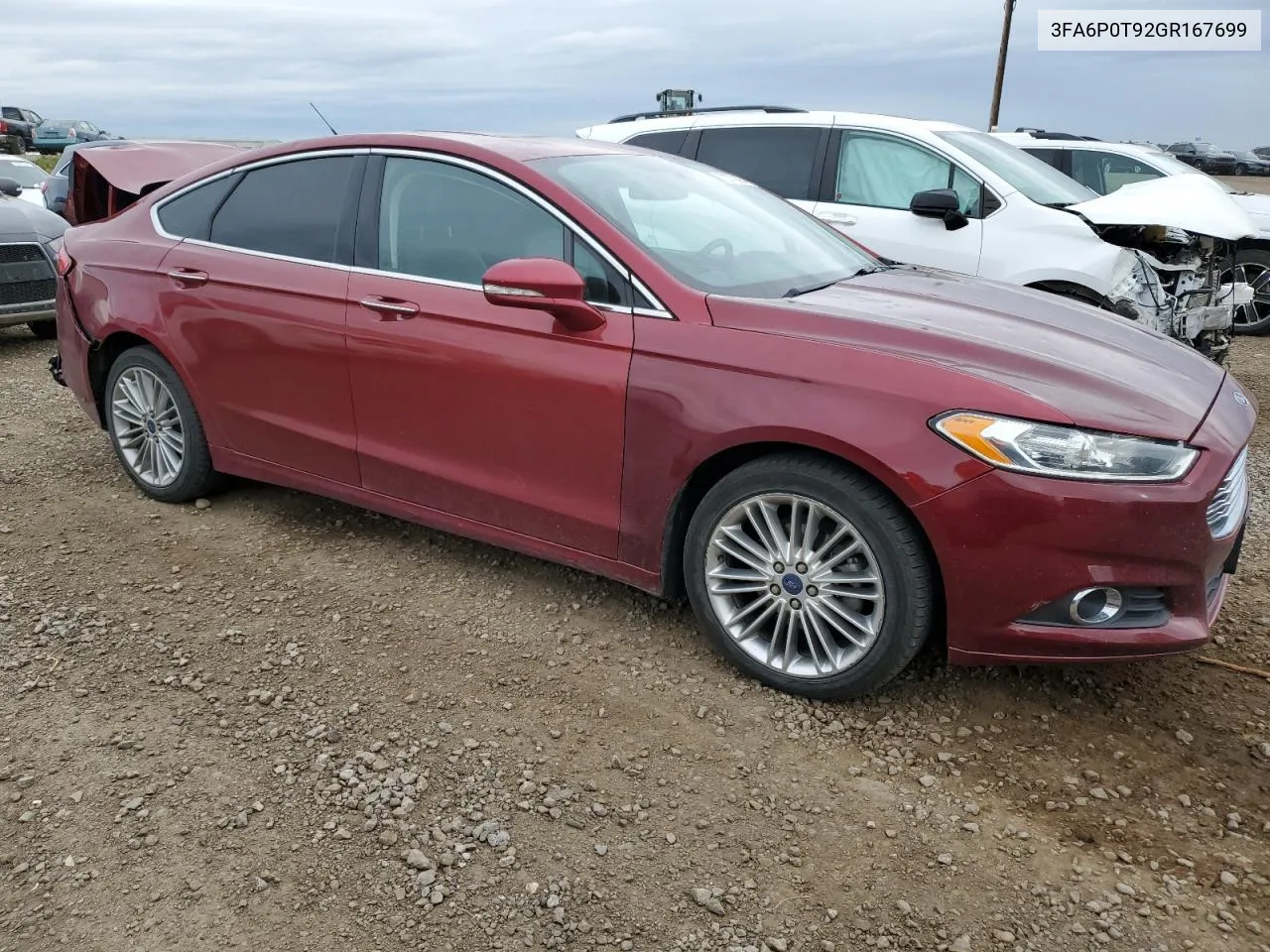 2016 Ford Fusion Se VIN: 3FA6P0T92GR167699 Lot: 72773684