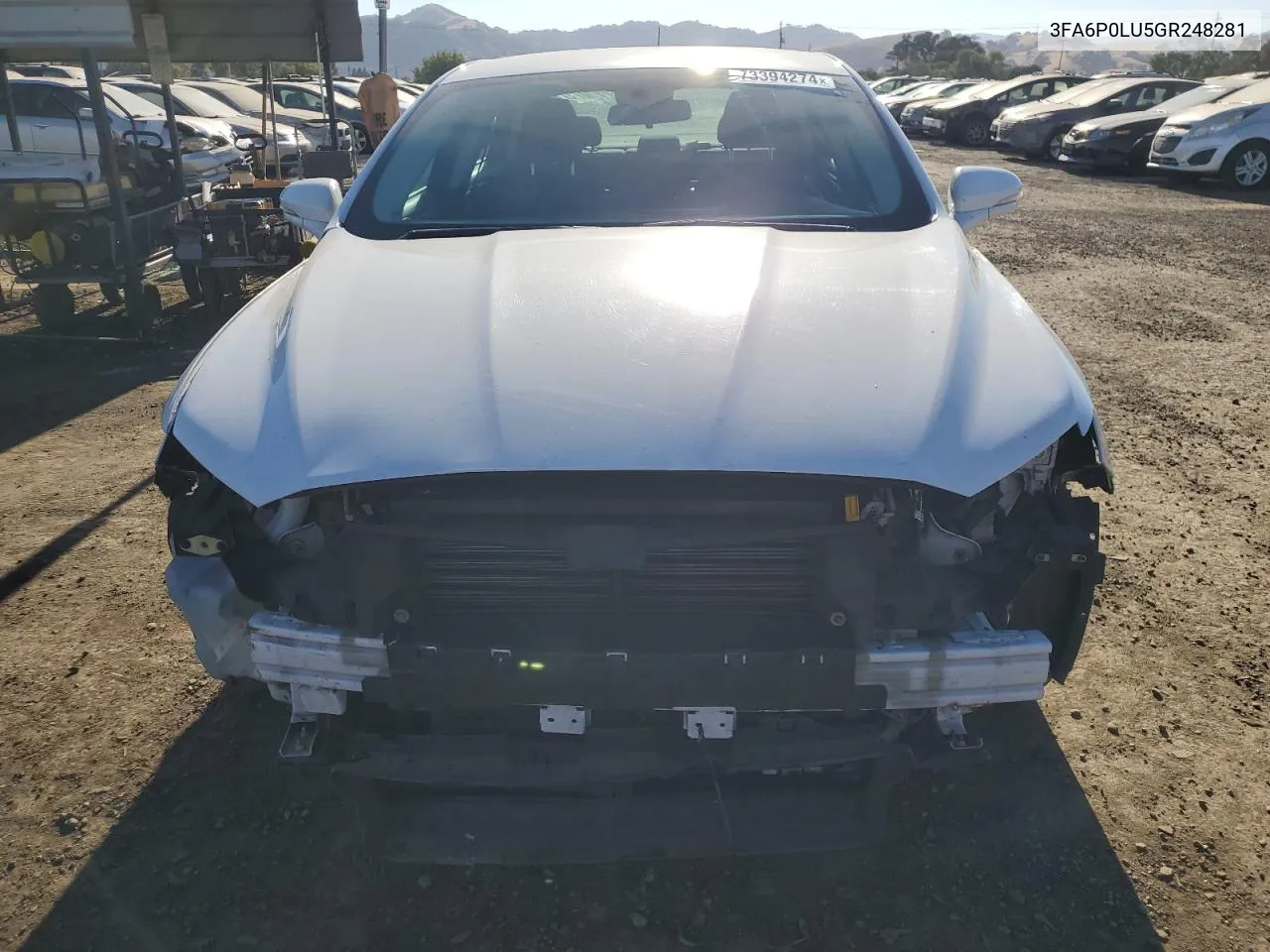 2016 Ford Fusion Se Hybrid VIN: 3FA6P0LU5GR248281 Lot: 73394274