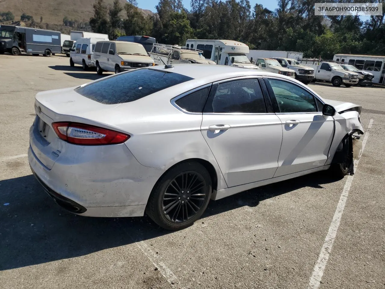 2016 Ford Fusion Se VIN: 3FA6P0H90GR385939 Lot: 73399574