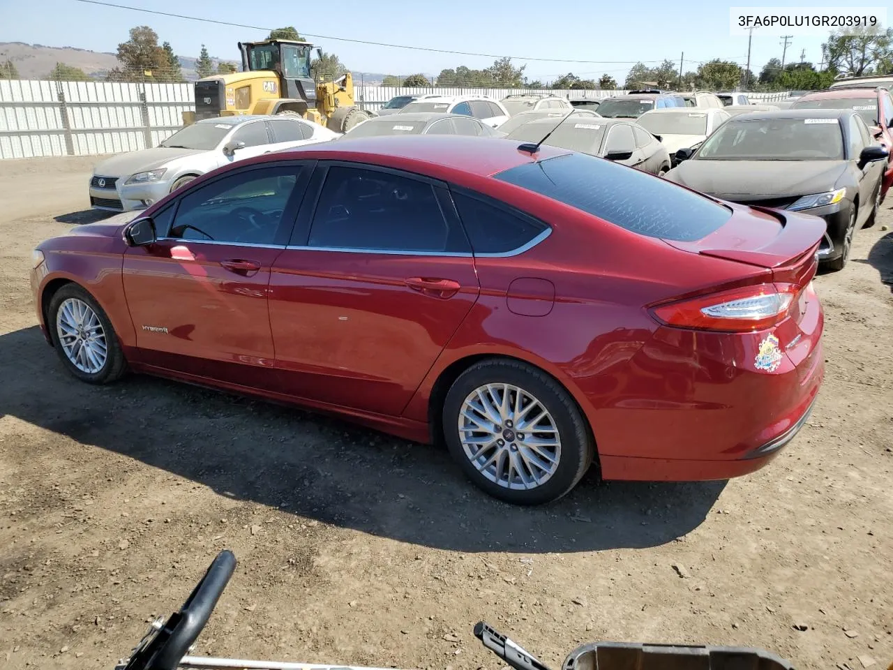 2016 Ford Fusion Se Hybrid VIN: 3FA6P0LU1GR203919 Lot: 73733324