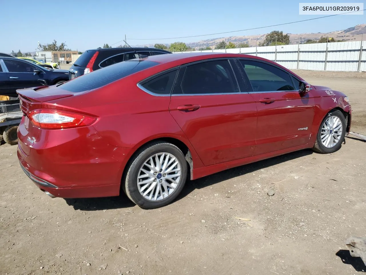 2016 Ford Fusion Se Hybrid VIN: 3FA6P0LU1GR203919 Lot: 73733324