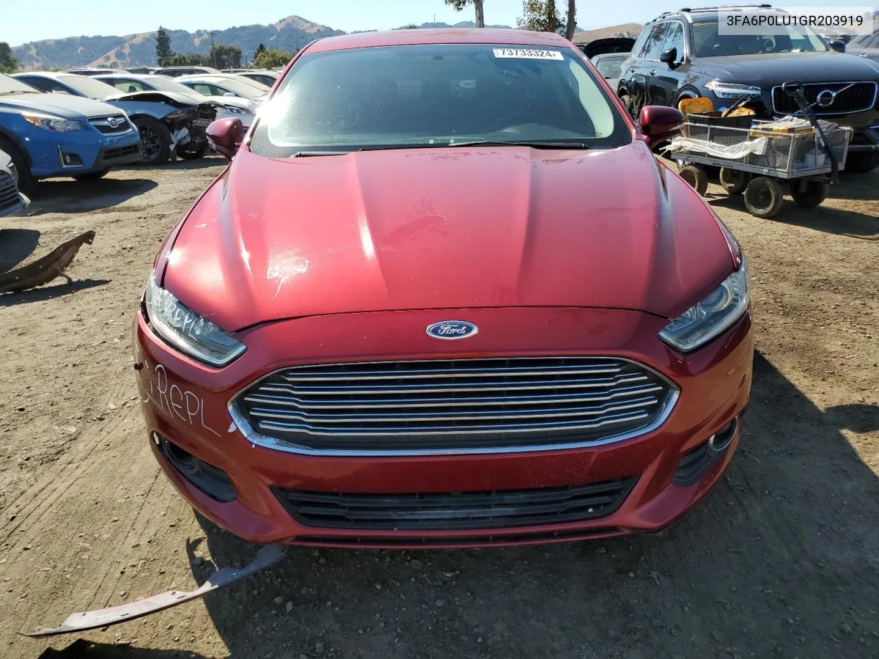 2016 Ford Fusion Se Hybrid VIN: 3FA6P0LU1GR203919 Lot: 73733324