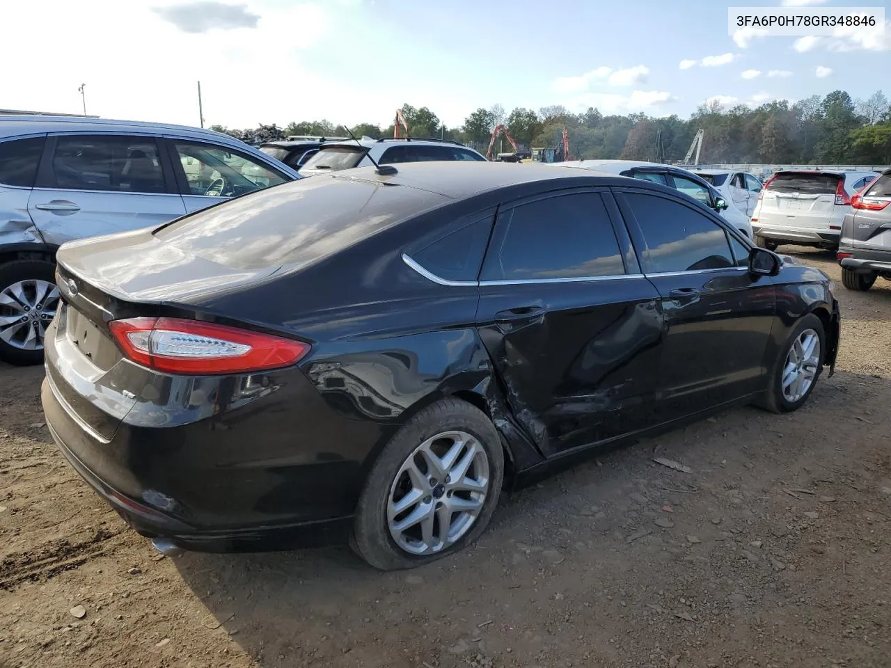 2016 Ford Fusion Se VIN: 3FA6P0H78GR348846 Lot: 74032694